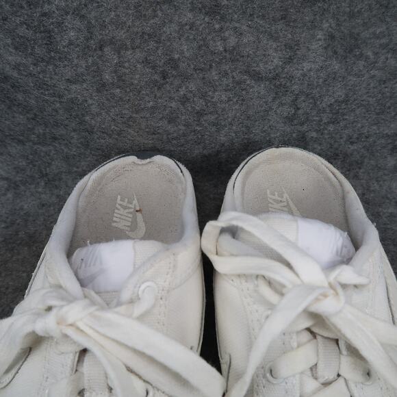 Nike Shoes Womens 8 Mule Sneakers Slip On Canvas Casual Lace Up Y2k 2003 White - Picture 3 of 12